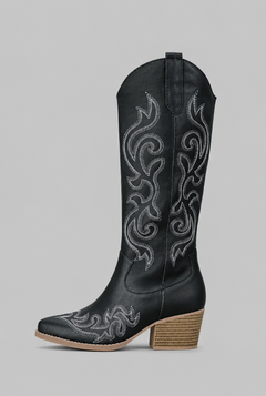 Botas Camperas Mujer de Caña Ancha de Piel con Cremallera