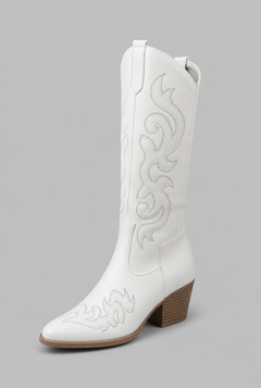 Botas Camperas Mujer de Caña Ancha de Piel con Cremallera