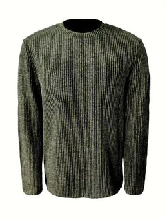 Men's Relaxed Fit Crew Neck Knit Sweater