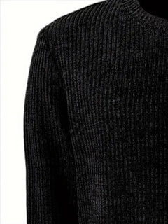 Men's Relaxed Fit Crew Neck Knit Sweater