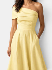 Yellow Long Wedding Guest Dress