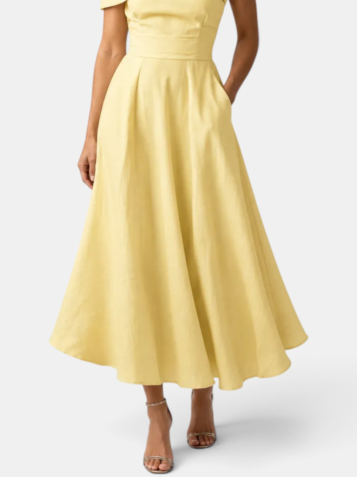 Yellow Long Wedding Guest Dress