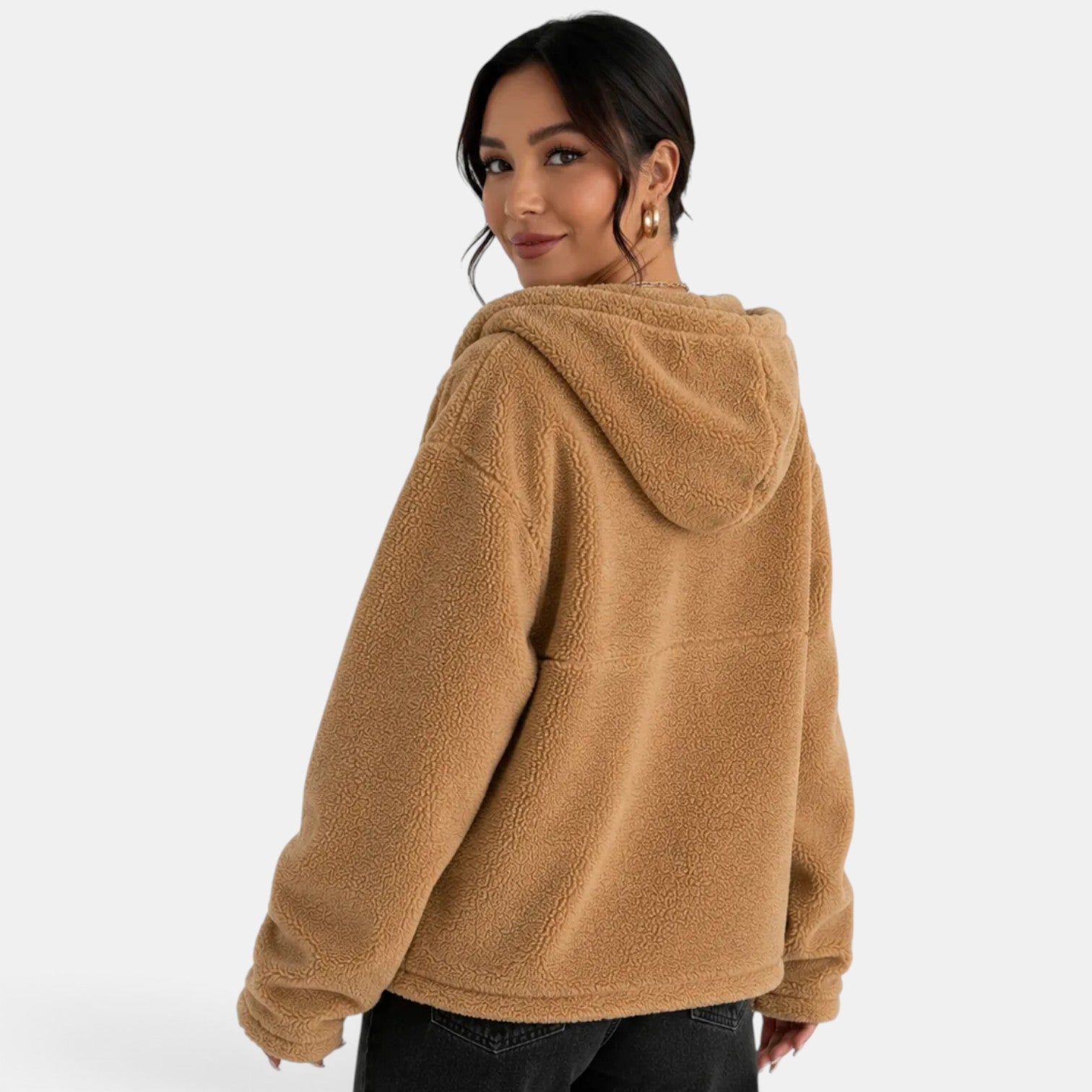 Chaqueta Acolchada Marrón Mujer Polar