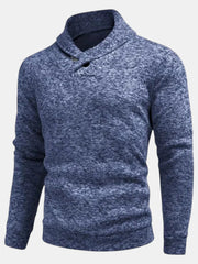 Sudadera Hombre Cuello Alto Botones