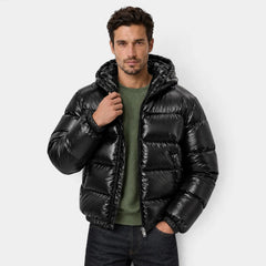 Men's Warm Insulated Puffer Jacket for Winter