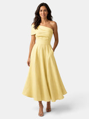 Yellow Long Wedding Guest Dress