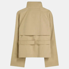 Gabardina Corta Mujer Premium – Trench Elegante con Cinturón Ajustable