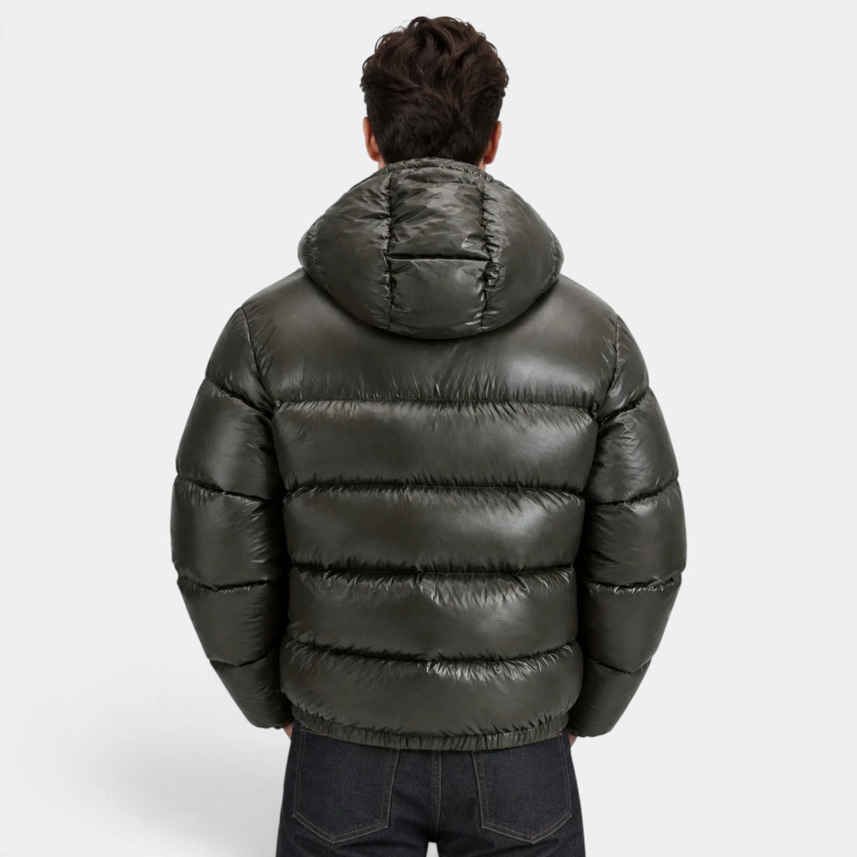 Men's Warm Insulated Puffer Jacket for Winter