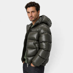 Men's Warm Insulated Puffer Jacket for Winter