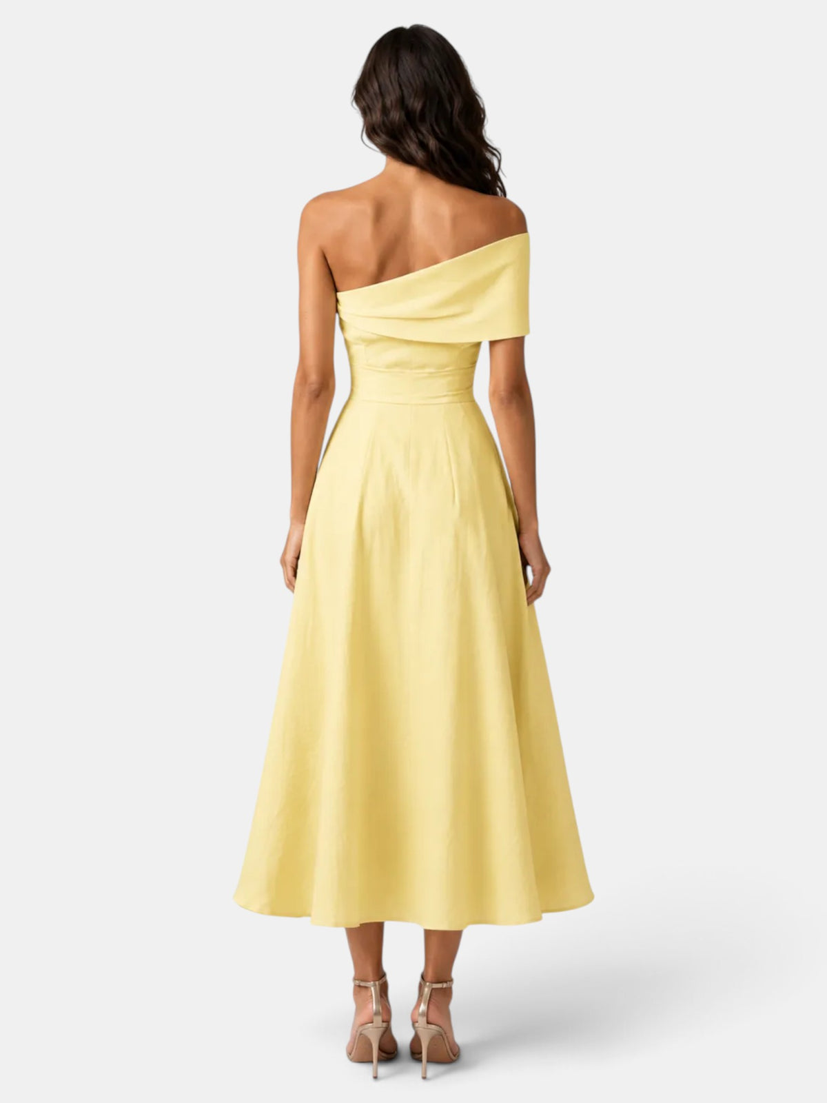 Yellow Long Wedding Guest Dress