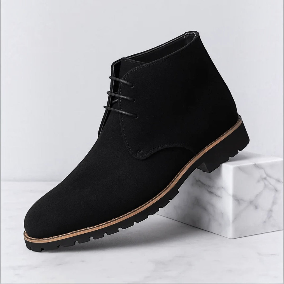 Botines Hombre Ante Suela Gruesa