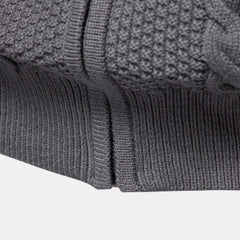 Men's Cable Knit Zip Sweater