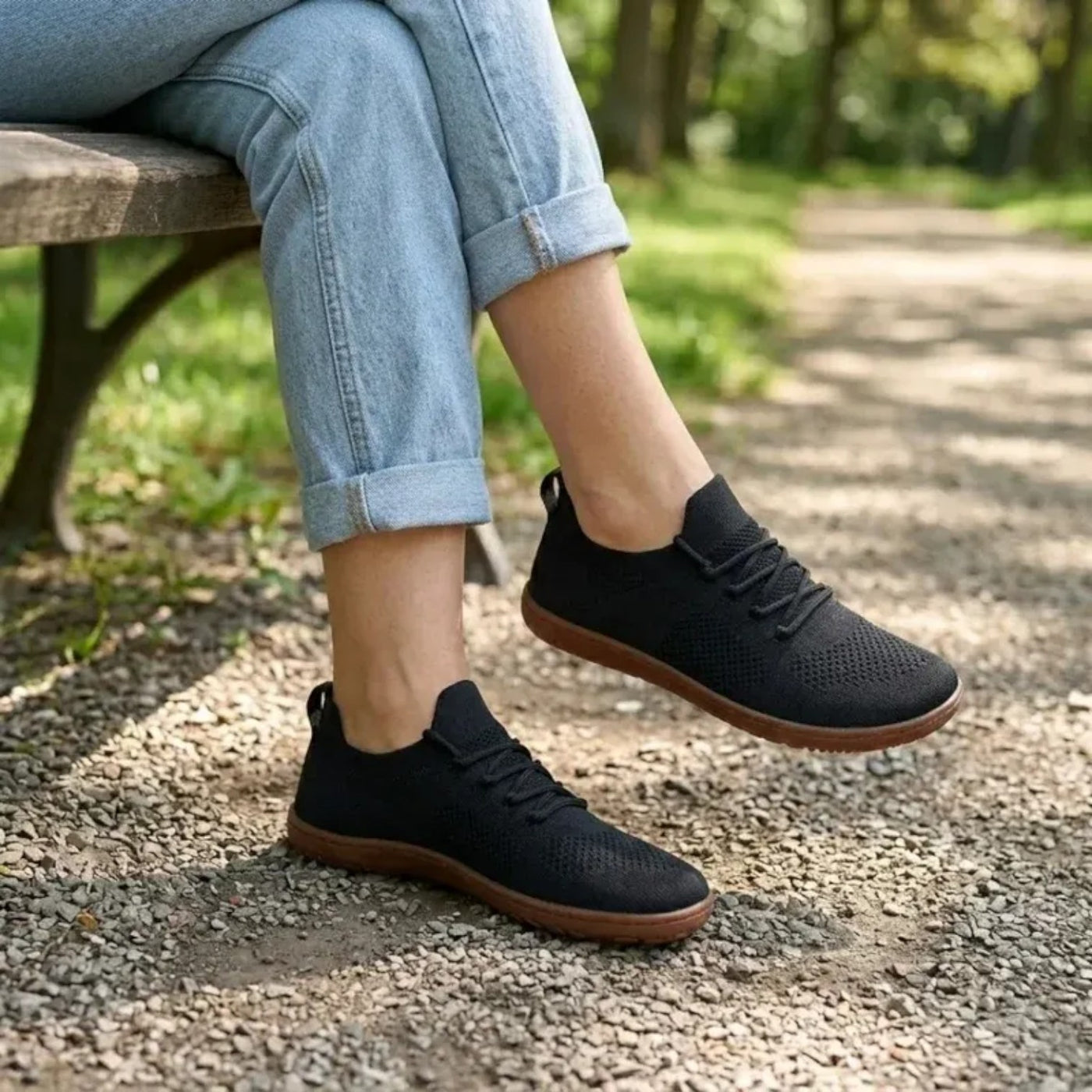 Zapatillas Barefoot Mujer Puntera Ancha Transpirables