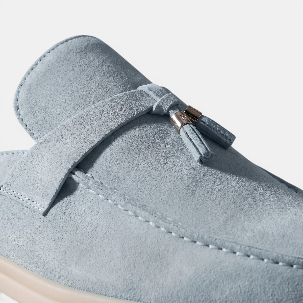 Men's Suede Mule Loafers