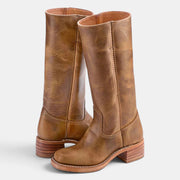 Women's Mid-Calf Block Heel Boots