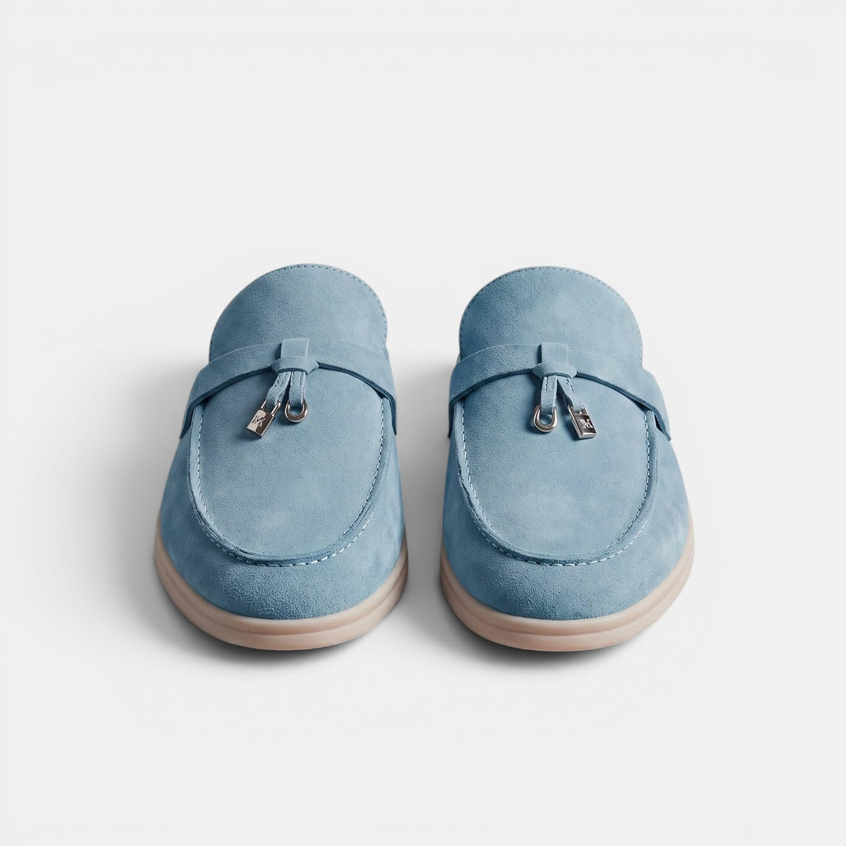 Men's Suede Mule Loafers