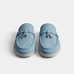Men's Suede Mule Loafers