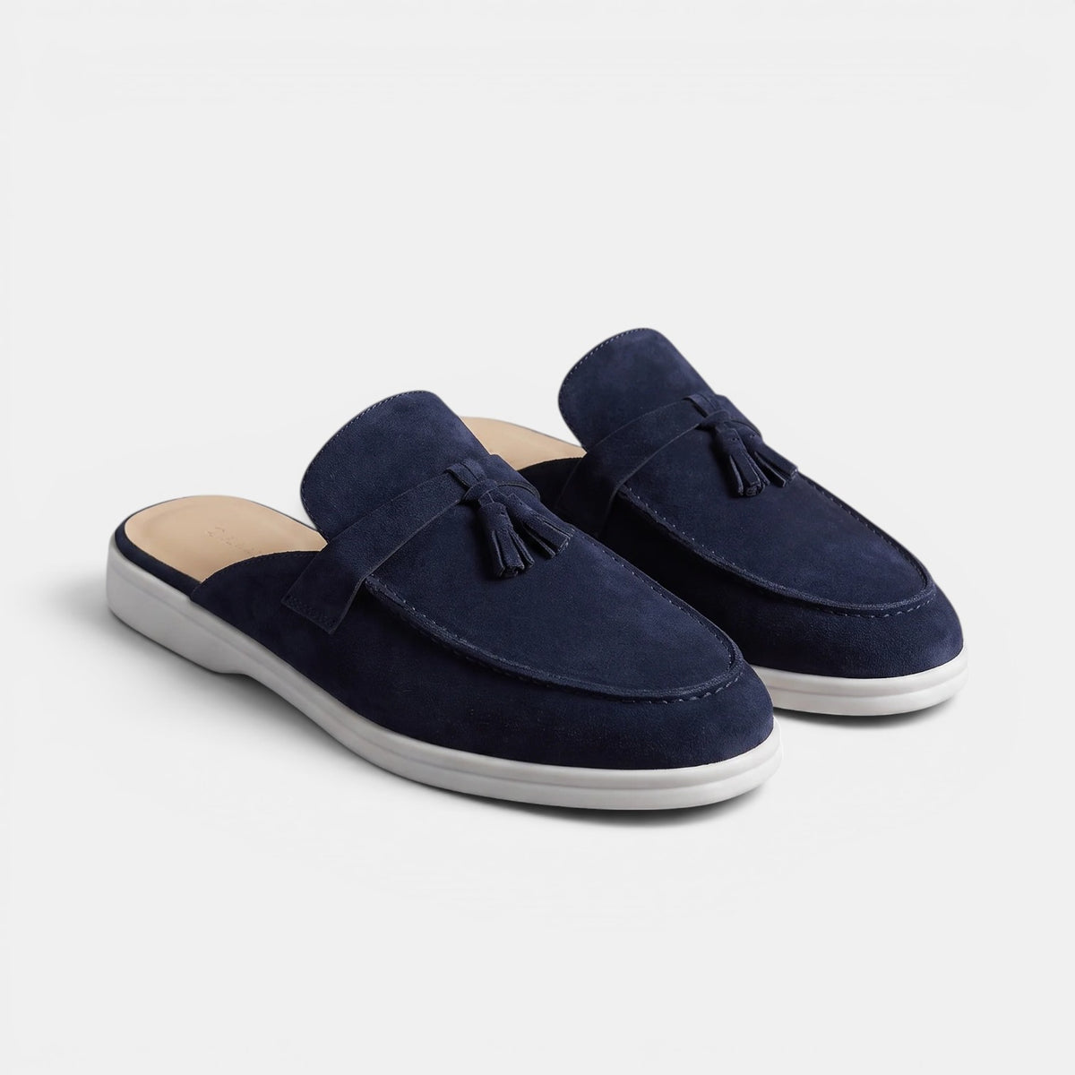 Men's Suede Mule Loafers