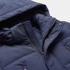 Parka Hombre Acolchada Cortavientos con Capucha
