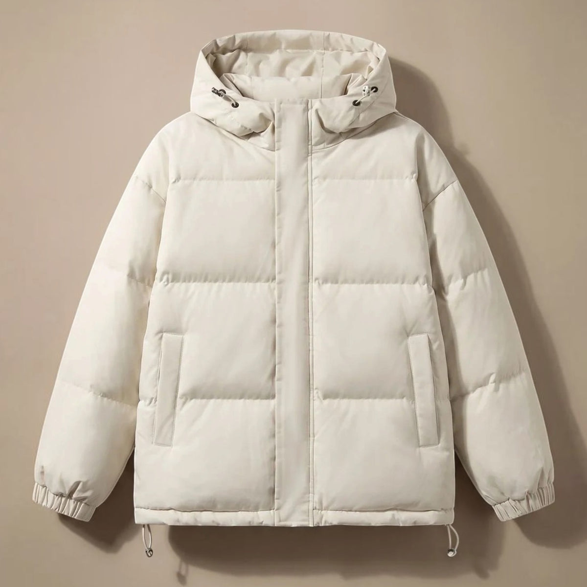 Women's Oversized Hooded Puffer Jacket - Loose Fit Quilted Coat