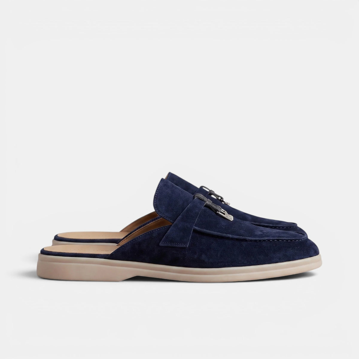 Men's Suede Mule Loafers