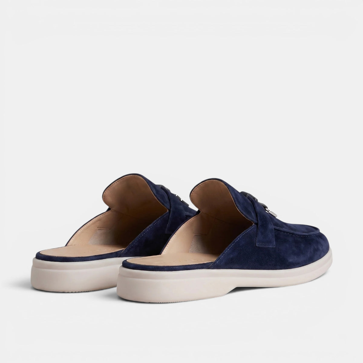 Men's Suede Mule Loafers