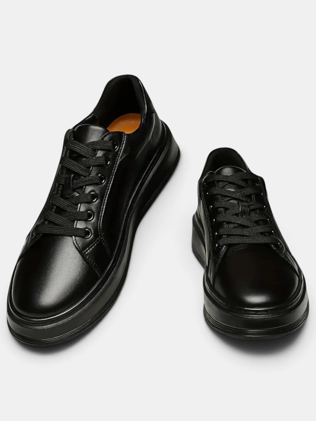 Zapatillas Hombre Negras Piel Vegana