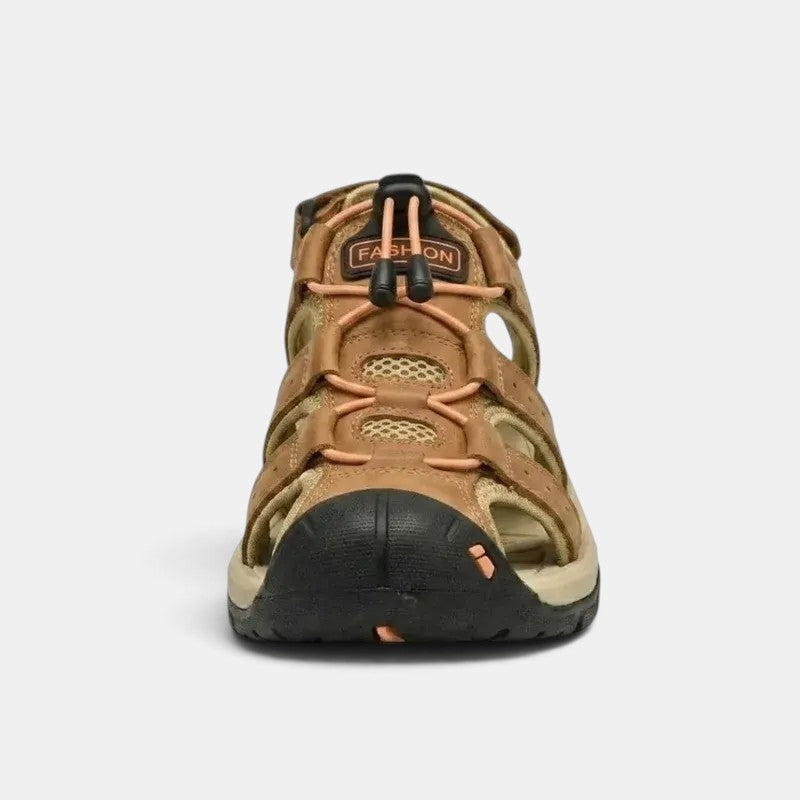 Sandalias Hombre Cuero Transpirables Verano