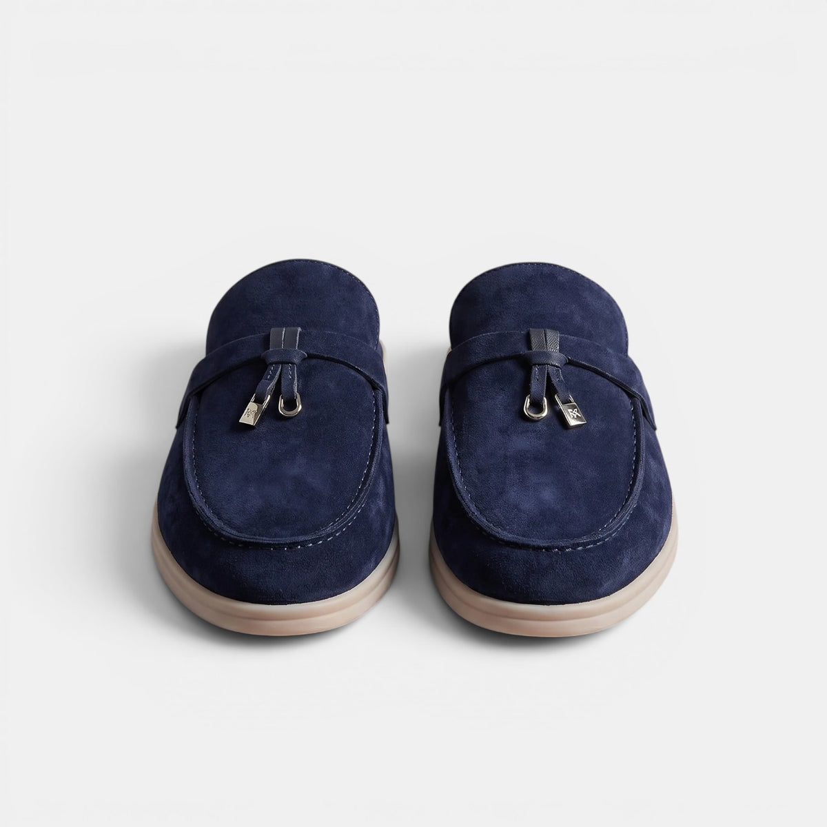 Men's Suede Mule Loafers