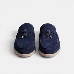 Men's Suede Mule Loafers
