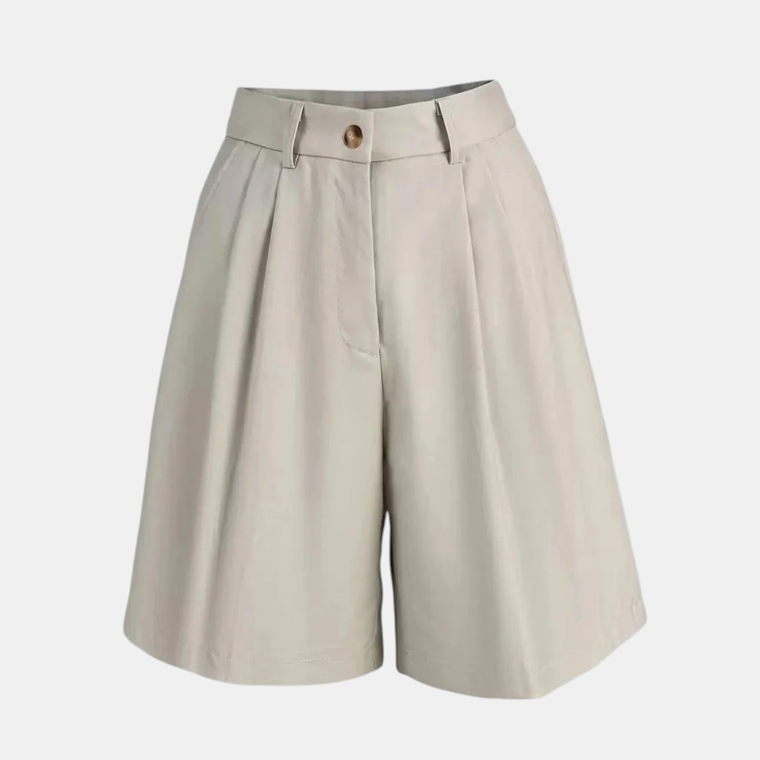 Women's Shorts with Gold Buckle