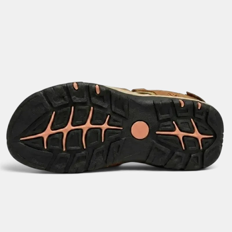 Sandalias Hombre Cuero Transpirables Verano