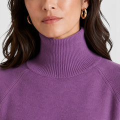 Suéter Mujer Cuello Alto Lana