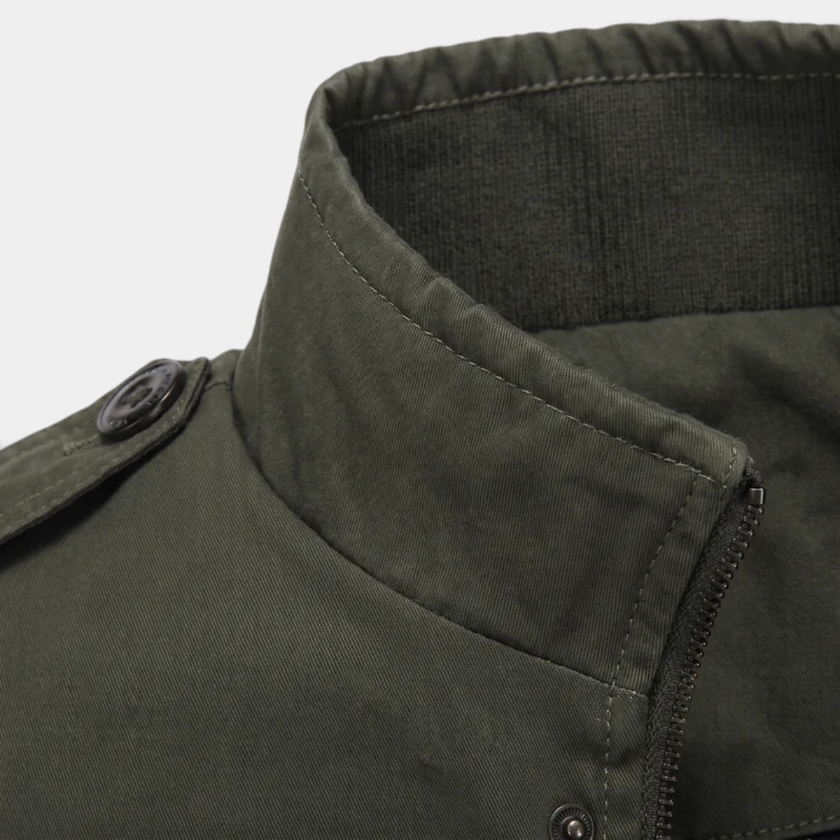 Chaqueta Hombre Acolchada Entallada con Hombreras Clásica