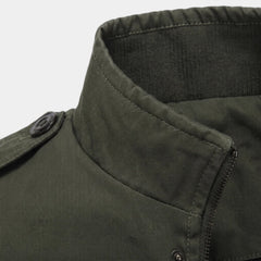Chaqueta Hombre Acolchada Entallada con Hombreras Clásica