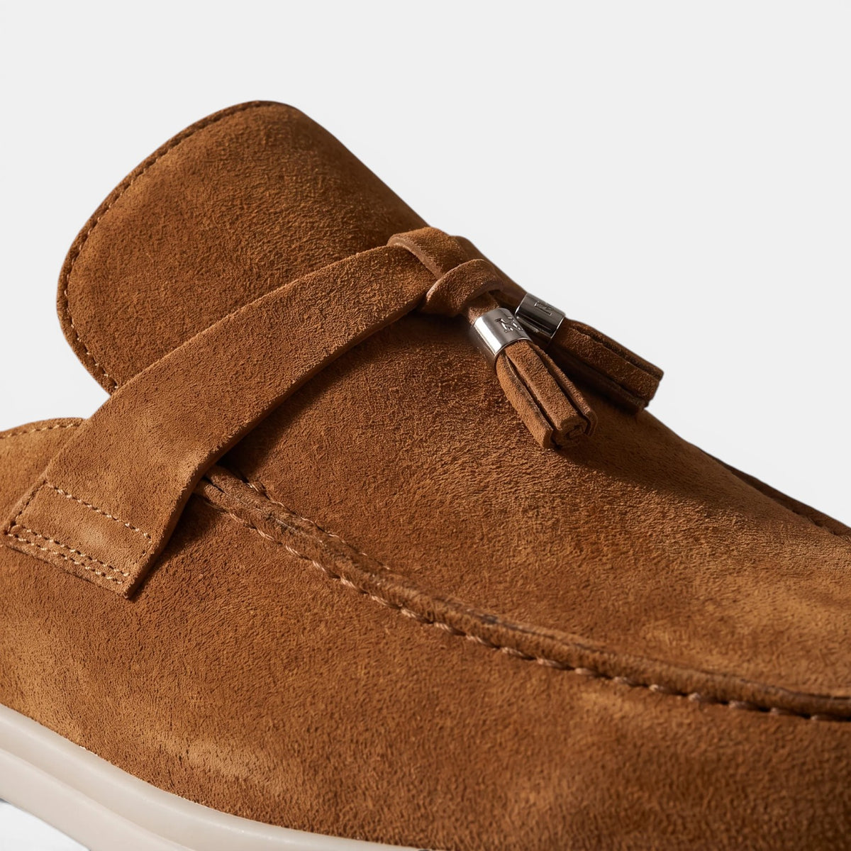 Men's Suede Mule Loafers