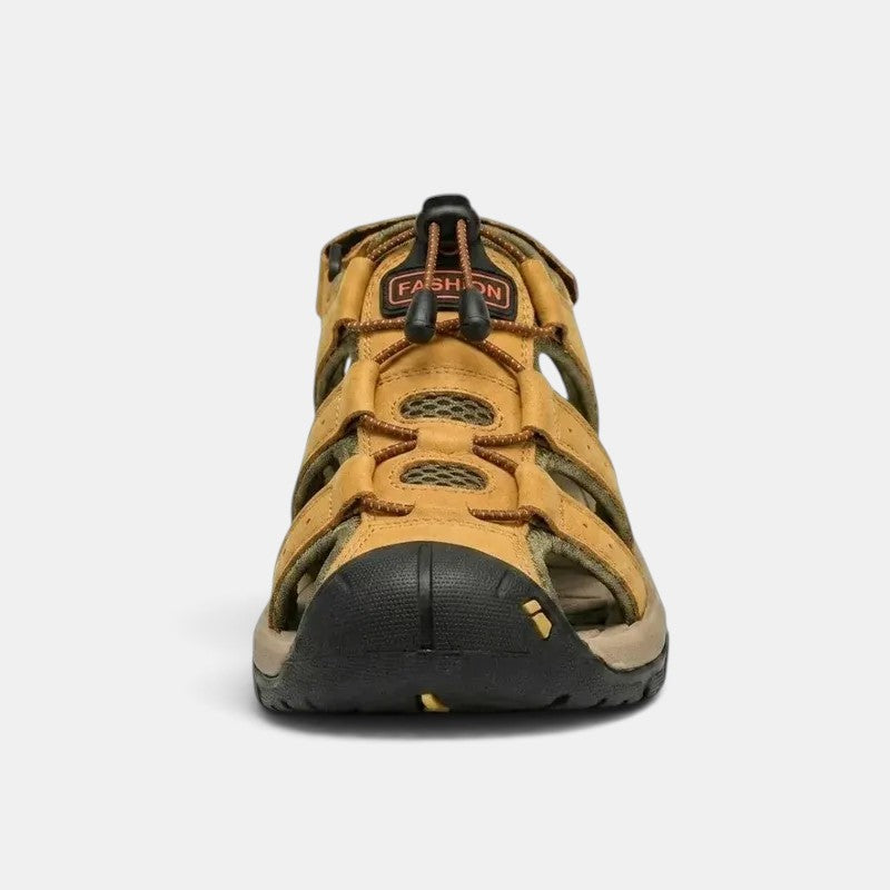 Sandalias Hombre Cuero Transpirables Verano