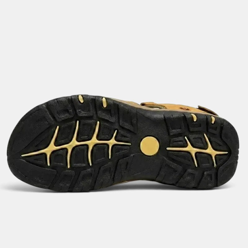 Sandalias Hombre Cuero Transpirables Verano