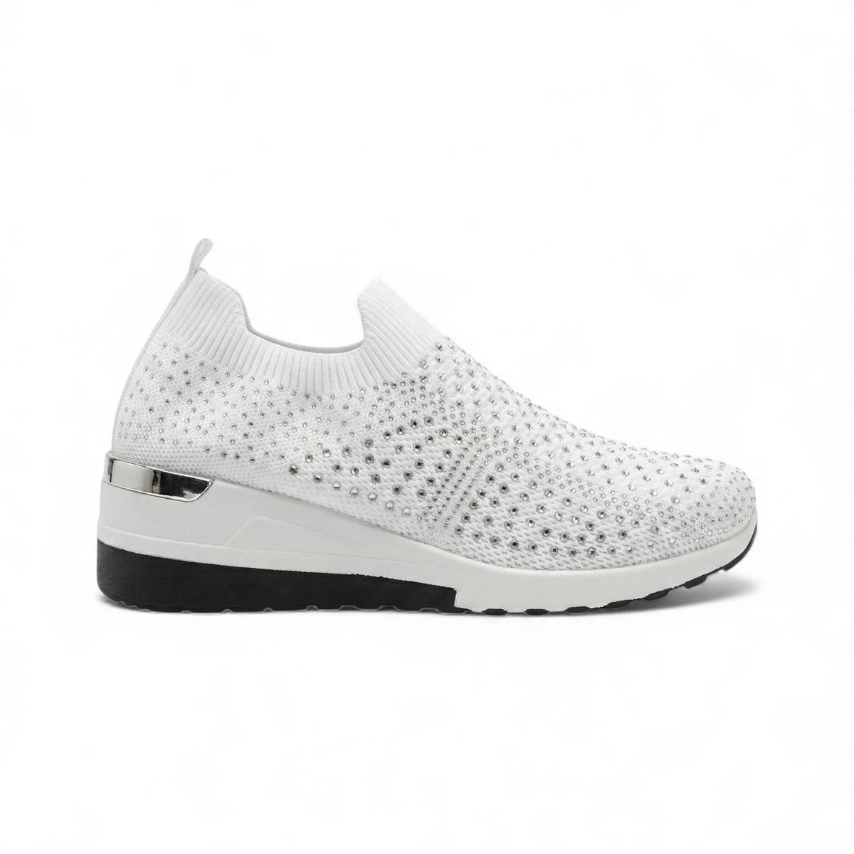 Zapatillas Mujer Cuña con Cristales