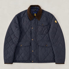 Men's Quilted Sport Jacket - High Neck Collar