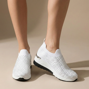 Zapatillas Mujer Cuña con Cristales