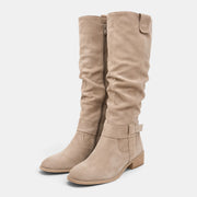 Botas Altas Mujer Efecto Ante