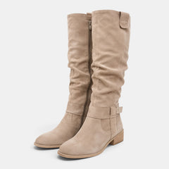 Botas Altas Mujer Efecto Ante