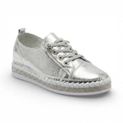 Women's White Sneakers with Crystals