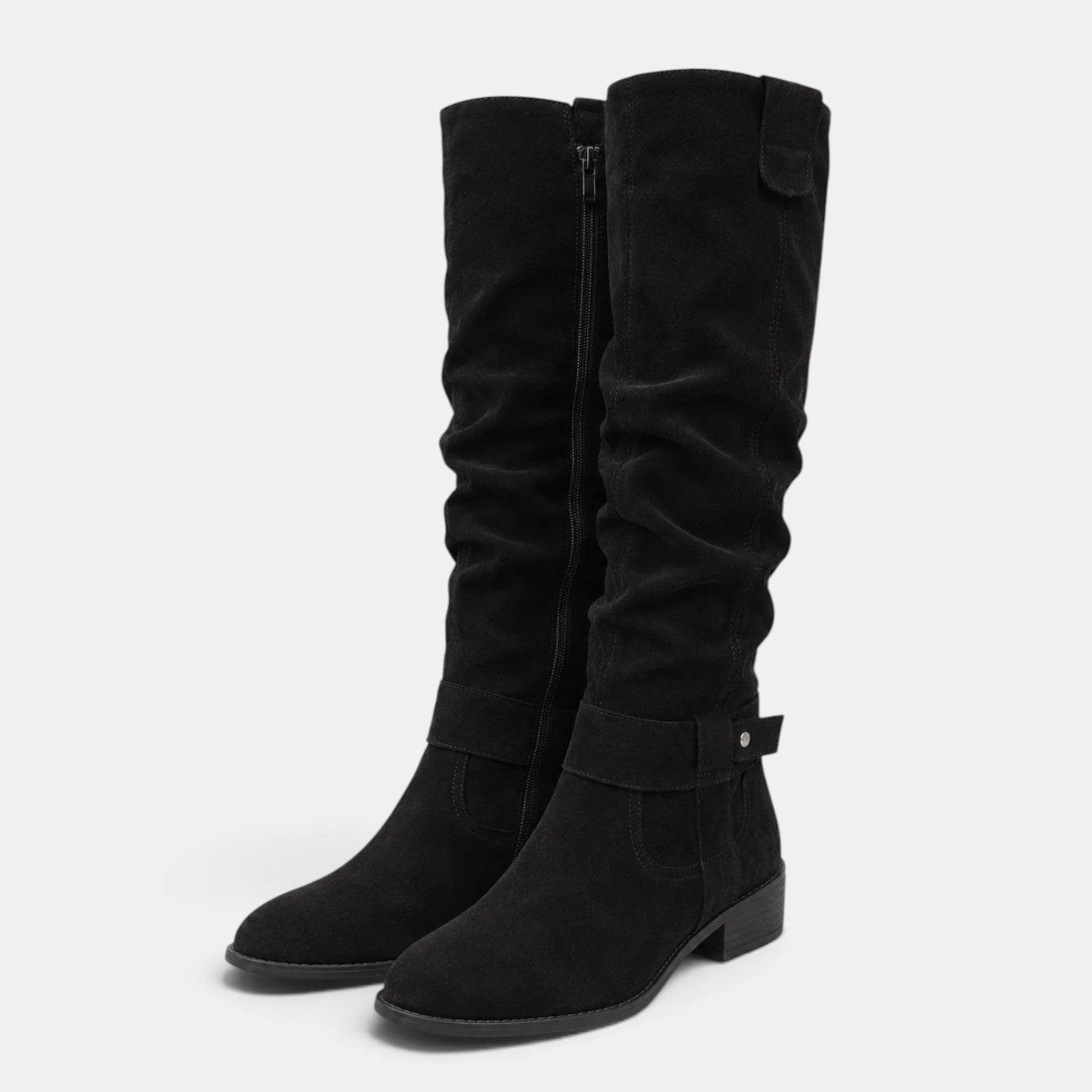 Botas Altas Mujer Efecto Ante