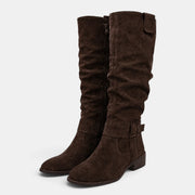 Botas Altas Mujer Efecto Ante