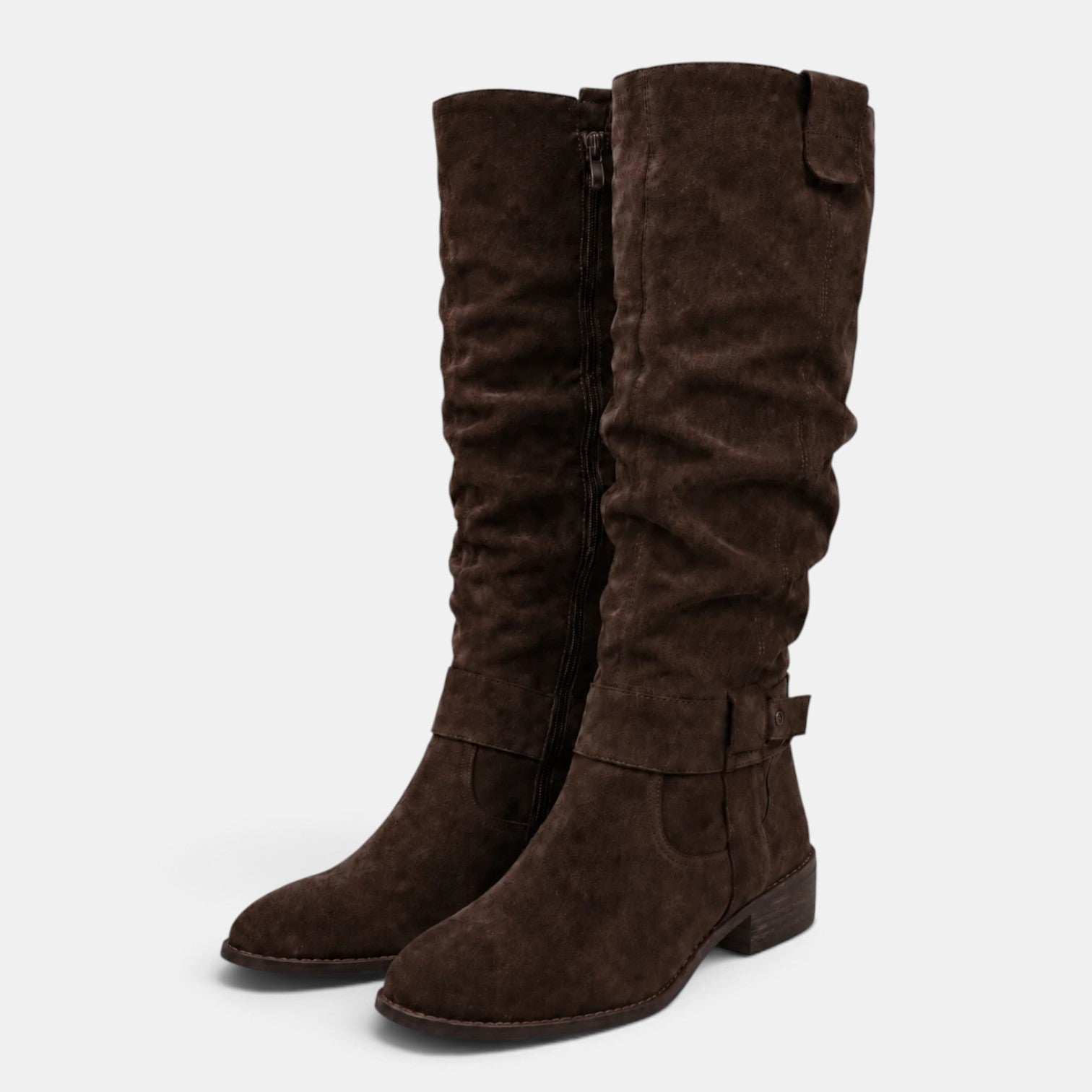 Botas Altas Mujer Efecto Ante