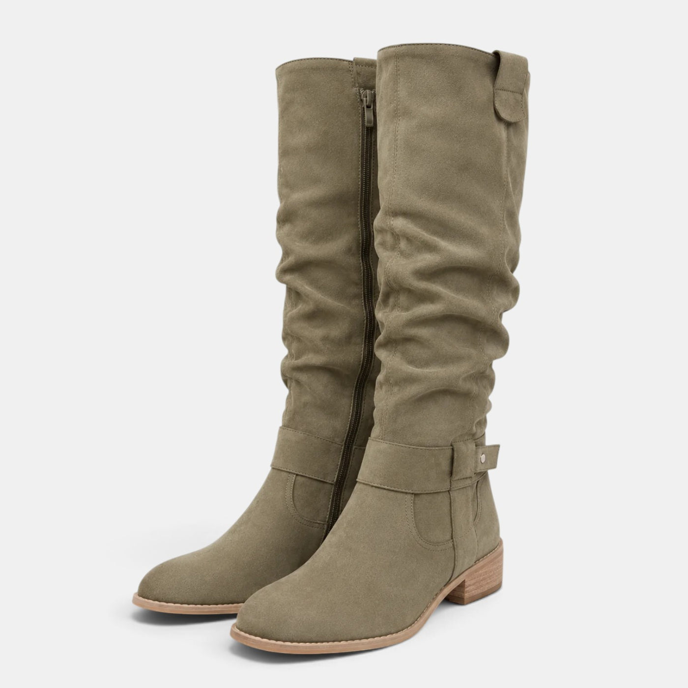 Botas Altas Mujer Efecto Ante