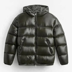 Men's Warm Insulated Puffer Jacket for Winter