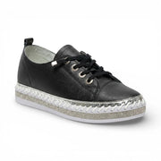 Women's White Sneakers with Crystals